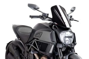 Windshield PUIG 7570N NEW. GEN TOURING Negru