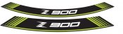 Rim strip PUIG 9291V Z900 verde set of 8 rim strips