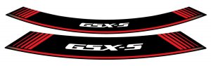 Rim strip PUIG GSXS Rosu set of 8 rim strips