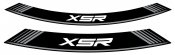 Rim strip PUIG 9985P XSR argintiu set of 8 rim strips