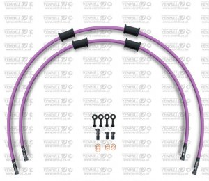 CROSSOVER Front brake hose kit Venhill SUZ-10021FB-PU POWERHOSEPLUS (2 conducte in kit) Purple hoses, black fittings