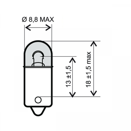 Lamp RMS 246510331 6V 4W BA9S (10pcs)