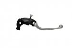 Adjustable folding lever ACCOSSATO aluminium, master cylinder argintiu