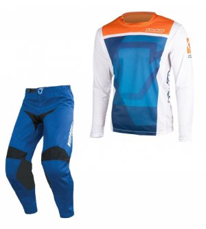 Set of MX pants and MX jersey YOKO TRE+KISA blue; blue/orange 36 (XL)