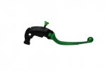 Adjustable folding lever ACCOSSATO aluminium, master cylinder verde