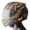 Casca integrala GMS ZG12501 HEXAGO graphic yellow - orange XS