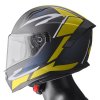 Casca integrala GMS ZG12601 VELOX graphic matt black-yellow-grey 2XL