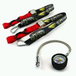 Cycra tie downs and  tire gauge